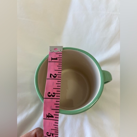 Anthropologie Monogrammed Letter 'S' Mug | Hand Painted | Muted Green - Picture 8 of 8